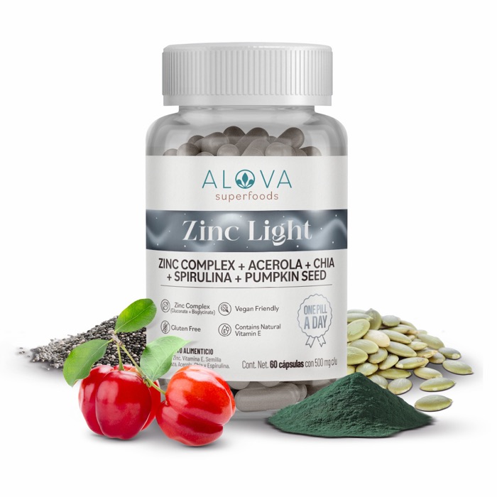 Zinc Light — Cápsulas de zinc complex + superfoods